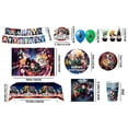 thumbnail image 5 of Demon Slayer Birthday Decorations,Demon Slayer Party Supplies & Tableware Set-Demon Slayer Birthday Banner Balloons Cake Topper Backdrop Plates Cups Tablecloth etc for Boys/Kids, 5 of 8