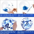 thumbnail image 3 of RV Globo de cumpleaños azul, globo azul, globo azul y blanco, 60 globos de cumpleaños azules, globos azules para bodas, baby shower, graduación, decoraciones de fiesta de ceremonia (azul) Rojo Verde, 3 of 5