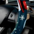 thumbnail image 5 of Christmas Snowman 14.5 Inch Printing PVC Leather Steering Wheel Cover Car Wheel Covers Auto Accessories, 5 of 6