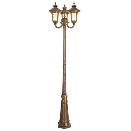 Oxford Selection Post - Livex Lighting Oxford 3 Light Outdoor 3 Head Post