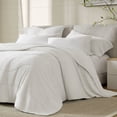 thumbnail image 2 of Reversible Cooling Bedding Sets TENCEL Fiber Fill Modern White Comforter for All Seasons, 2 of 10