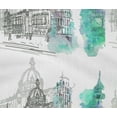 thumbnail image 4 of oneOone Cotton Flex Sea Green Fabric Monuments Travel Sewing Craft Projects Fabric Prints By Yard 40 Inch Wide, 4 of 4