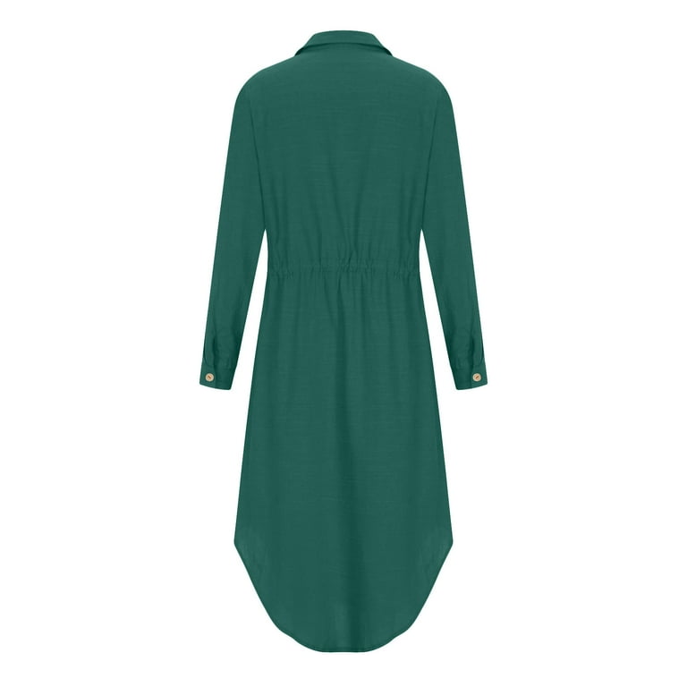 Bigersell Beach Wedding Guest Dresses for Women Summer Female Button-Donw Long Sleeve Maxi Shirt Dress Style D-28 Maternity Dresses Plus Size Summer Bigersell Beach Wedding Guest Dresses for Women Summer Female Button-Donw Long Sleeve Maxi Shirt Dress Style D-28 Maternity Dresses Plus Size Summer