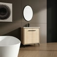 thumbnail image 2 of 30" Bathroom Vanity With Basin & Storage - Engineered Wood, American Elegant Base -blocking Cabinet Wood Design In Oak, 2 of 6