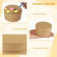 thumbnail image 3 of 24 cajas de regalo redondas de papel maché, cajas de regalo pequeñas con tapa, cajas vacías para manualidades de cartón DIY de papel Kraft, 3 of 5