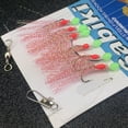 thumbnail image 2 of HOT!Carbon Steel Mackerel Feathers Bass Cod Lure Sea Fishing Luminous Fishing Hook Treble Bait Fishing Wire 7g 6Pcs/Set He Qiyong unisex, 2 of 2