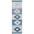 thumbnail image 2 of Addison Rugs Dream Shag Premium Machine Washable Transitional Aztec Blue Runner Rug, 2'3" x 7'6", 2 of 8