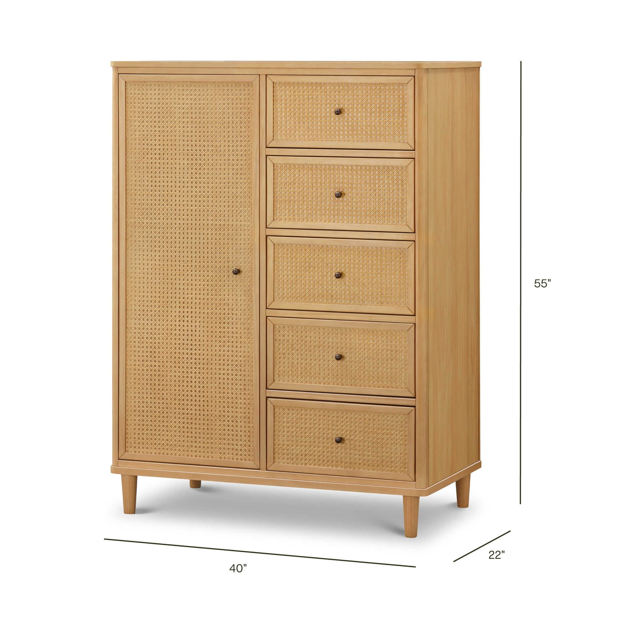 Namesake Marin with Cane Assembled Chifforobe