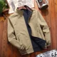 thumbnail image 4 of Chaqueta cortavientos de doble cara para hombre, chaqueta de béisbol estilo aviador de algodón puro, abrigo de estilo hip hop, ropa de calle, multicolor, 2024, 4 of 5