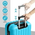 thumbnail image 6 of Zimtown 3 Piece Nested Spinner Suitcase Luggage Set With TSA Lock Blue, 6 of 13