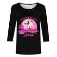 thumbnail image 4 of Vetsdori Tops for Women 3/4 Sleeve Tunic Pullover Plus Size Holiday Dressy,Summer Crew Neck Juniors T-Shirts Fashion, 4 of 4