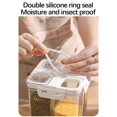 thumbnail image 3 of SouMaox Compartmentalized Cereal Dispenser, Transparent Airtight Grain Container, Stackable Kitchen Organizer for Pantry Storage Efficiency, 3 of 7