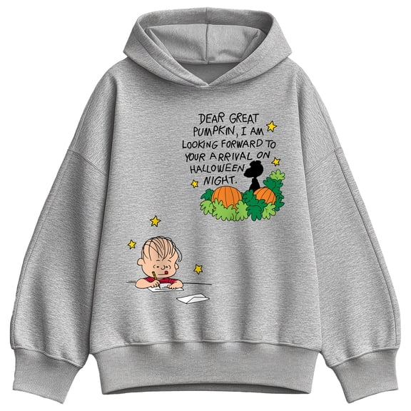 Peanuts - Linus Great Pumpkin - Women's Oversized Fleece Hoodie Sweatshirt