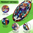 thumbnail image 3 of Pawberry Presents Window Hanging Stained Glass, Presents Suncatchers for Windows Stained Glass, Stained Glass Presents suncatcher, 3 of 7
