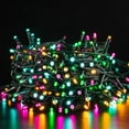 thumbnail image 1 of 65ft 200 Leds Christmas Lights, Muti-Color Outdoor Indoor Christmas with 8 Flashing Modes and Memory Function Low Voltage LED Christmas Lights Waterproof Christmas Tree Fairy Lights Plug in, 1 of 8