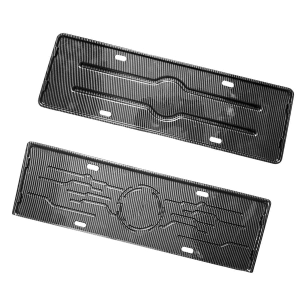 Marco de Placa de Matrícula Sunnimix 2 Piezas Delantera Trasera para Byd Han Carbon Fibra de Carbono