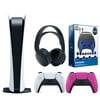 Sony Playstation 5 Digital Version (Sony PS5 Digital) with Extra Nova Pink Controller, Black Pulse 3D Headset and Gamer Starter Pack Bundle