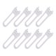 thumbnail image 3 of BRIGHTFUFU 8 piezas de plástico en forma de U para bebés, niños, niños, seguridad, protección, cerradura, armario, puerta, cerradura, protector de seguridad para bebés (blanco), 3 of 8
