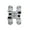 Silver, variant on SOSS 21826 1-1/8" x 4-5/8" Heavy Duty Invisible Hinge for 1-3/4" Doors Bright Chrome Finish