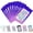 Gradient Purple-Pink, variant on 100 Pack Resealable Bags for Small Business, Mylar Bags with Front Window Holographic Bags Mylar Bags for Food Storage Candy with 100 Color Labels(Purple-Pink,4.1 X 5.9 Inch)