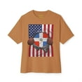 thumbnail image 4 of Dominican Republic Flag + USA Flag Pride T-shirt | Dominican + American Pride 4th Of July | Funny Viral Latino Tees | Unisex - 4 Colors, 4 of 8