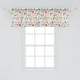 thumbnail image 2 of Ambesonne Floral Window Valance, Thriving Nature Petal Leaf, 54" X 18", Multicolor, 2 of 3