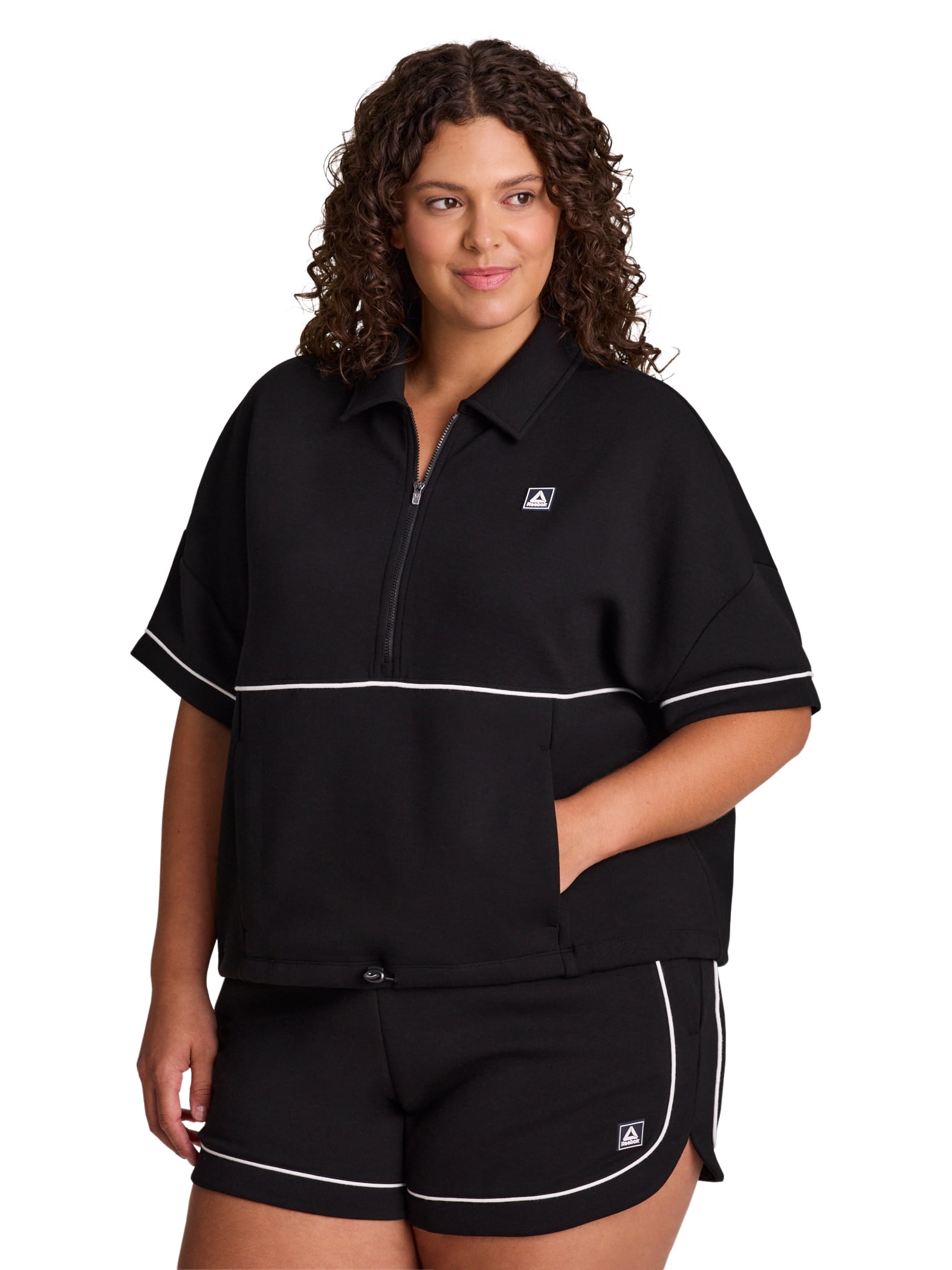 Reebok Women's Team Player Short Sleeve Oversize Pullover, Sizes XS-4X