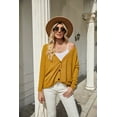 thumbnail image 3 of Richie House Women's Open Front Cardigan Long Sleeve Sweater with Pockets XS-XL ARH2063-A-L, 3 of 5