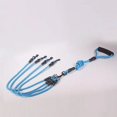 thumbnail image 1 of Pet Dog Leash Nylon Rope Double Dual Two Heads Dogs Leash 2 Way Coupler Walk Two and More Dogs Collars Harness Leads Dog Leashes ShopWise Round, 1 of 15