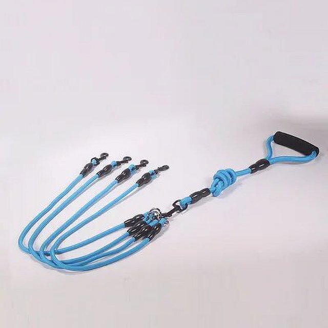 Pet Dog Leash Nylon Rope Double Dual Two Heads Dogs Leash 2 Way Coupler Walk Two and More Dogs Collars Harness Leads Dog Leashes ShopWise Round