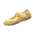 thumbnail image 2 of Comfortable Walking Shoes, Mary Jane Sneakers Flats Dressy Shoes for Women, Ballet Sneakers Wide Toe Box With Non Slip Retro Tennis Lightweight Maryjane Sneakers, Yellow 8.5, 2 of 5