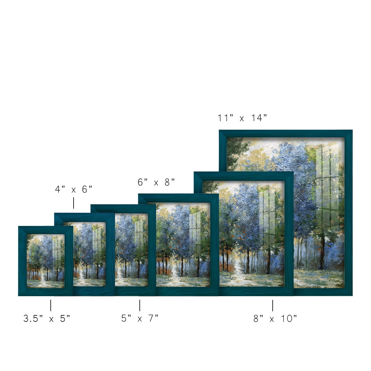 Afternoon Light -Framed Print w/glass-Ocean Blue