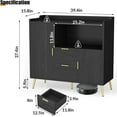 thumbnail image 2 of Buffet de 40 Pouces avec 2 Portes - Bahut de Cuisine Moderne avec Tablette Ajustable pour Salon et Appartement, 2 of 7