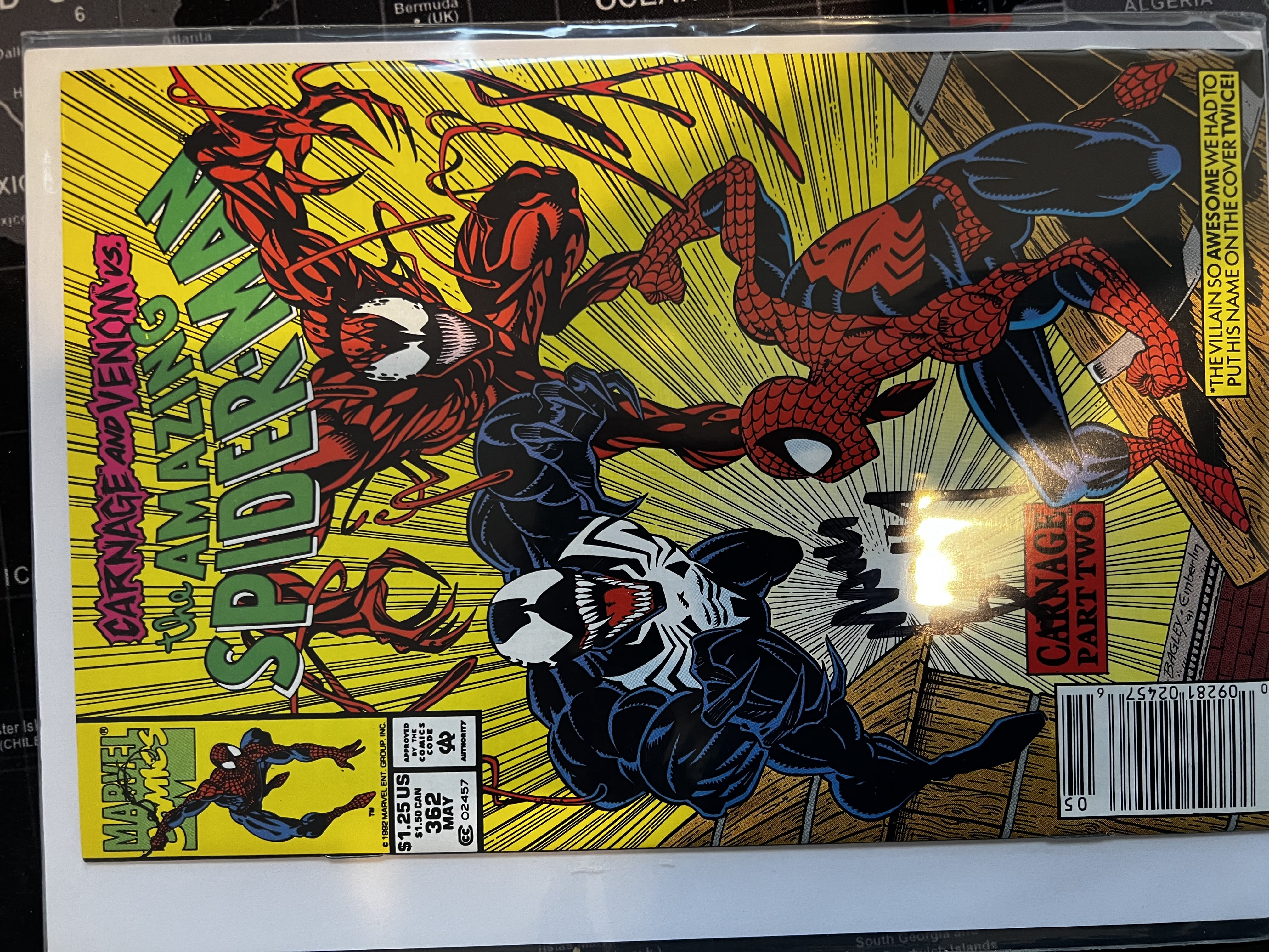 Amazing Spider-man #362 Signed UnVerified