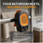 Wearable Bluetooth Speaker, Small Clip-on Wireless Portable Speaker, 10H Battery, IPX6 Waterproof Mini Speaker, 3 Light Modes with Mic, for Hands-Free Music Call Outdoor Work, Gift for Dad