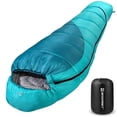 thumbnail image 1 of Saco de dormir Bessport Mummy 3-4 Season 15-45 ℉ para adultos, 1 of 15