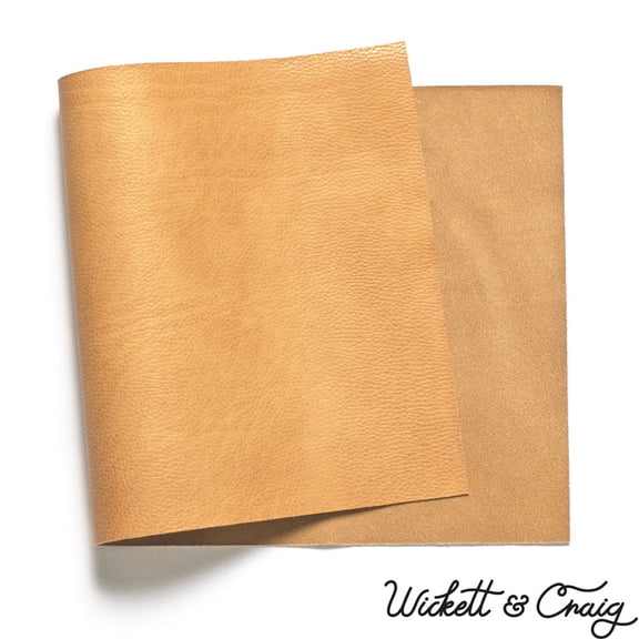 Wickett & Craig 'Milled' Traditional Harness Leather Panels, Russet