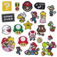 thumbnail image 2 of Parches bordados de animales de dibujos animados para ropa, parches para planchar DIY en ropa, parche de sapo, pegatinas personalizadas de Yoshi, 2 of 4