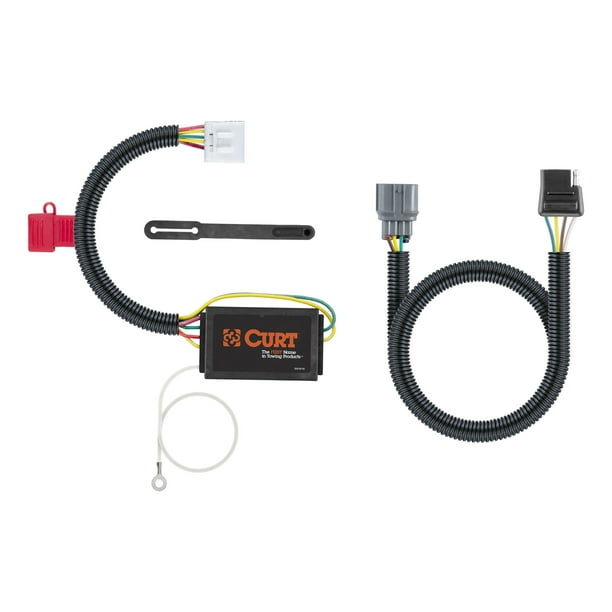 CURT 56365 VehicleSide Custom 4Pin Trailer Wiring Harness, Select