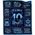 thumbnail image 2 of 10 Year Old Boy Gift Ideas, Gifts for 10 Year Old Boy, 10th Birthday Gifts for Boys, 10 Year Old Boy Birthday Gifts, 10th Birthday Decorations for Boys, 10 Year Old Boy Gift Throw Blanket 50"X60", 2 of 6