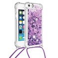 thumbnail image 1 of Funda FOXDOCK para iPhone 5/5s con Cuerda Ajustable, Brillo Líquido, Protección Antigolpes y Lente – Ideal para Regalo, 1 of 6