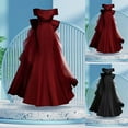thumbnail image 4 of Siilsaa Evening Gowns for Women Formal Women Formal Satin Spaghetti Strap Cowl Neck Bodycon Slit Prom Maxi Dress Evening Party Black,XL, 4 of 4