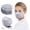 Gray, variant on 25 Pack KN95 Masks Individually Wrapped 5-Layer Breathable Cup Face Mask for Adults