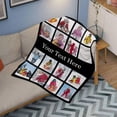 thumbnail image 2 of AISENIN Customized Photo Collage Flannel Throw Blanket with Text Custom 16 Photos Blanket Personalized Gifts for Wife Friend Mom Couple Grandma Pet for Birthday Anniversary Christmas, 2 of 5