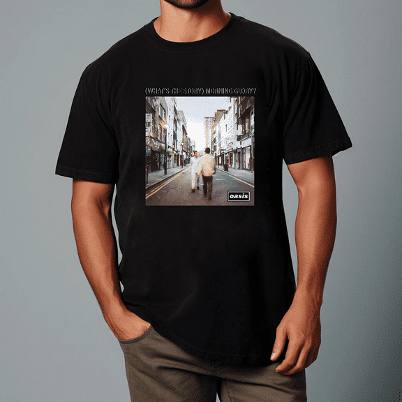 Oasis Morning Glory Album Britpop Rock Band Music Fan Art Gift Unisex T-Shirt V80017, up to size 5XL