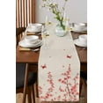 thumbnail image 4 of Cherry Blossoms Table Runner Cotton Linen 60 Inch Holiday Dresser Scarves, Spring Pastoral Botanical Flowers Tablerunner for Kitchen Coffee Dining Bedroom Living Room Dinner Scarf Décor 13''x60'', 4 of 9