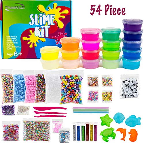 DIY Slime Making Supplies Kit for Girls and BoysHuge 54 pack, Fun