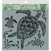 Crafter's Workshop Template 12"X12"-Sea Turtles