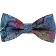thumbnail image 1 of LAICAIW Solid Banded Adjustable Length Pre-tied Boy's Bow Tie, 1 of 7