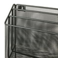 thumbnail image 5 of Pen+Gear,Desktop Organizers, Metal Mesh Desk Organizer with Hook,Black, 3 Compartments,, 5 of 7